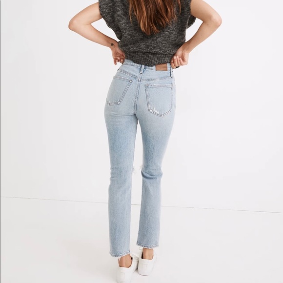 Madewell The Tall Perfect Vintage Jean in Grandbay Wash Destructed Edition NB071 - Picture 3 of 5